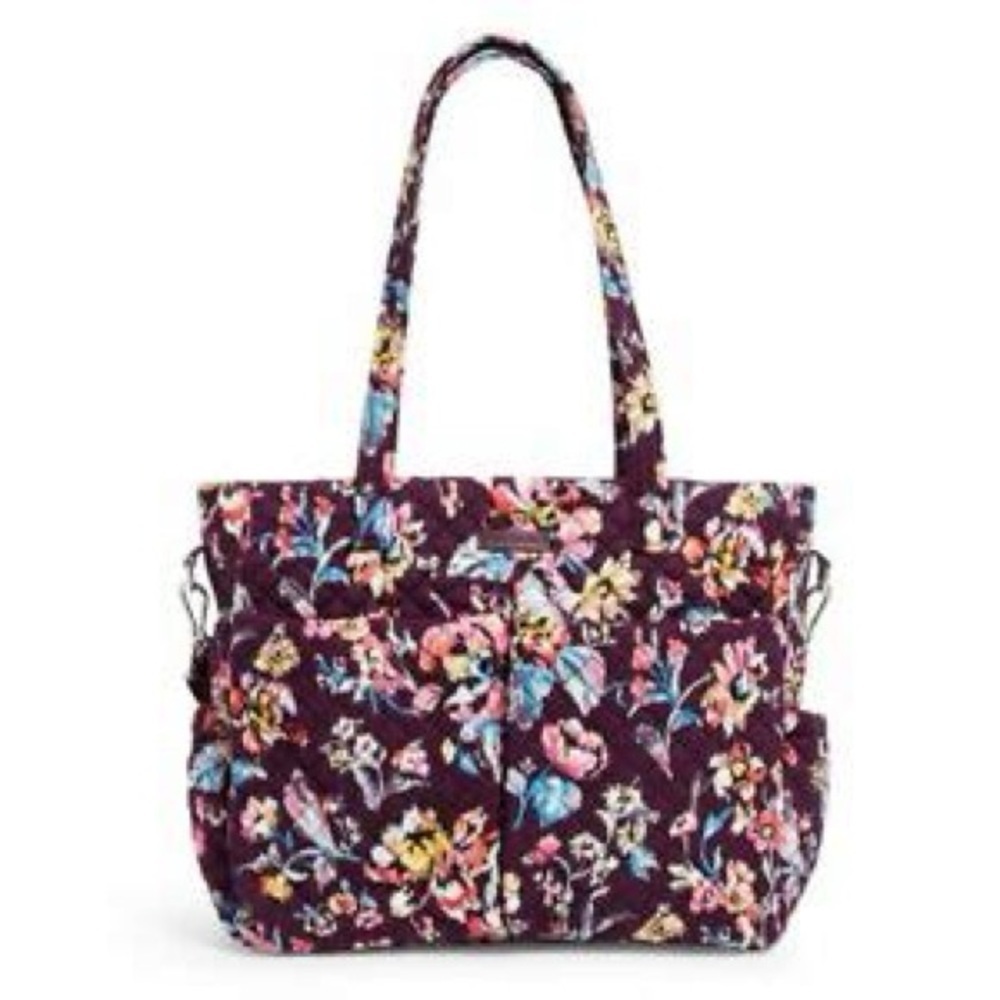 EUC Vera Bradley Indiana Rose Ultimate Baby Bag Work Tote Insulated Pockets